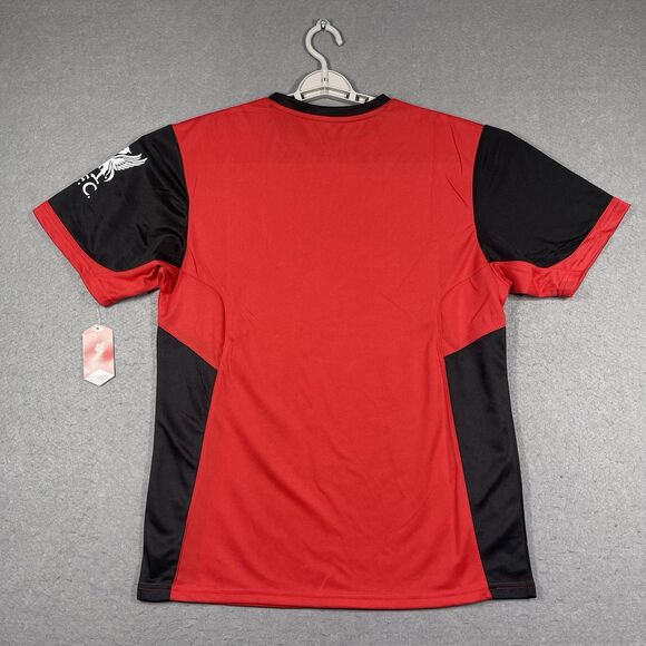 Liverpool FC Jersey Mens Large Red Black Official Licensed Fan Based LFC EPL - Picture 5 of 8